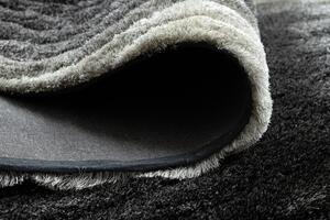 Moderný koberec FLIM 006-B1 shaggy, Vlny - sivý
