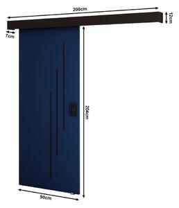 Posuvné dvere BORISA 5 - 90 cm, modré