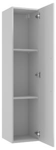Vysoká kúpeľňová skrinka DORADO C32 biela/biela lesk