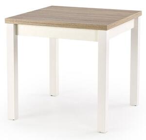 Jedálenský stôl GROCJON dub sonoma/biela