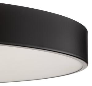 Stropné svietidlo Cleo 800, snímač, Ø 78 cm čierna