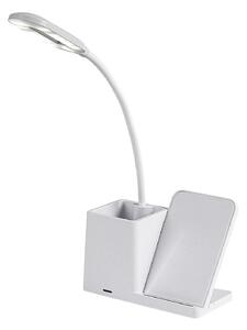 Rabalux CERIE LED Stmievateľná stolná lampa s QI nabíjaním LED/4W/5V 3000/4000/6500K biela
