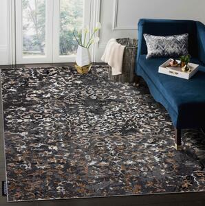 Moderný koberec DE LUXE 2080 ornament vintage - Štrukturálny sivý