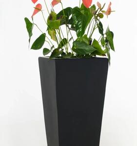 Kvetináč CLASSIC 70, sklolaminát, výška 70 cm, antracit