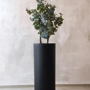 Kvetináč ESCADA, sklolaminát, výška 90 cm, čierna