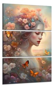 Obraz na stenu Žena a motýle
