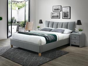 Halmar SANDY 2 160x200 čalúnená posteľ sivá