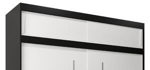 Nadstavec k šatníkovej skrini UNI 200 - čierny / biely