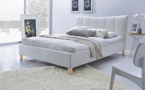 Halmar Čalúnená posteľ SANDY biela 160x200