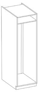Skriňa na vstavanú chladničku LAJLA - šírka 60 cm, cappucino / biela