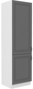 Skriňa na vstavanú chladničku SOPHIA - šírka 60 cm, šedá / biela
