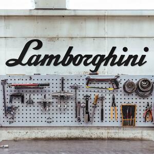 DUBLEZ | Drevené nápis na stenu - Lamborghini