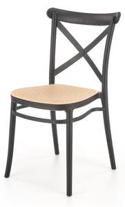 Jedálenská stolička SCK-512 čierna/hnedá