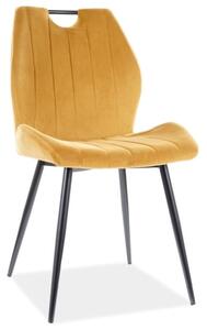 Čalúnená stolička ANIKA - žltá