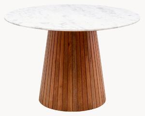 Okrúhly jedálenský stôl's mramorovou doskou Grace, Ø 115 cm