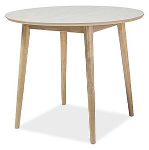 SIGNAL SIG Guľatý jedálenský stôl NELSON dub medový 90x90x75