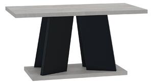 Konferenčný stolík ENDRE - betón / čierny