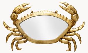 Ručne vyrobená zrkadlová nástenná dekorácia Crab