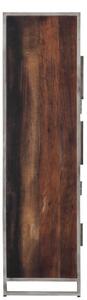 (3884) JERSEY industriálna skrinka recyklované drevo 90cm