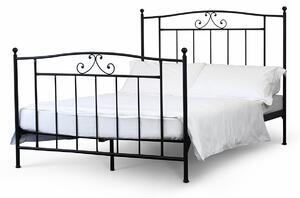 CAMFERO Kovová posteľ Blanca Rozmer postele (matraca): 120x200 cm s nízkym predkom, Farba postele: Black Matt
