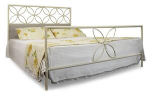CAMFERO Kovová posteľ Cream Rozmer postele (matraca): 140x200 cm s nízkym predkom, Farba postele: Black Matt