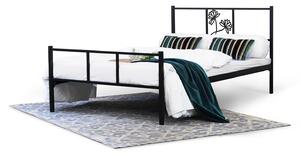 CAMFERO Kovová posteľ Diana Rozmer postele (matraca): 140x200 cm s nízkym predkom, Farba postele: White Gloss