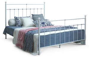 CAMFERO Kovová posteľ Nela Rozmer postele (matraca): 160x200 cm s nízkym predkom, Farba postele: Ecru Matt