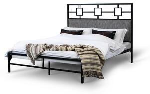 CAMFERO Kovová posteľ Pandora Rozmer postele (matraca): 120x200 cm, Farba postele: Black Matt