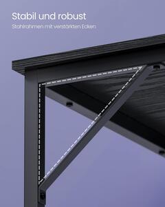 VASAGLE Písací stôl - čierna - 120x75x60 cm