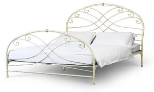CAMFERO Kovová posteľ Ofelia Rozmer postele (matraca): 160x200 cm s nízkym predkom, Farba postele: White Gloss