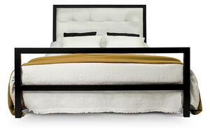 CAMFERO Kovová posteľ Mona Rozmer postele (matraca): 140x200 cm s nízkym predkom, Farba postele: Black Matt