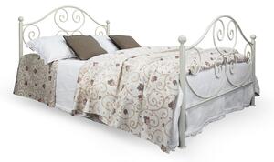 CAMFERO Kovová posteľ Natalia Rozmer postele (matraca): 140x200 cm s nízkym predkom, Farba postele: White Matt