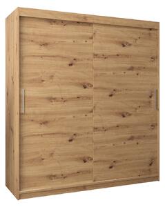 NovýNábytok.sk Šatníková skriňa 180 cm Toki (Dub artisan + Dub artisan). Akcia -40%. Vlastná spoľahlivá doprava až k Vám domov. 1064841