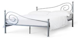 CAMFERO Kovová posteľ Sara Rozmer postele (matraca): 90x200 cm s nízkym predkom, Farba postele: Ecri Matt