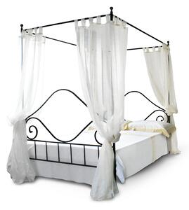 CAMFERO Kovová posteľ Roma Rozmer postele (matraca): 160x200 cm s nízkym predkom, Farba postele: White Gloss