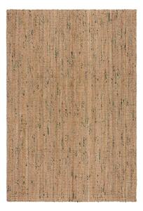 Obojstranný ručne tkaný jutový koberec v zeleno-prírodnej farbe 120x170 cm Jute Boucle Green – Flair Rugs