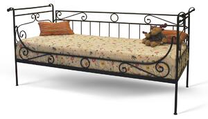 CAMFERO Kovová posteľ Telimena Rozmer postele (matraca): 90x200 cm s nízkym predkom, Farba postele: White Matt