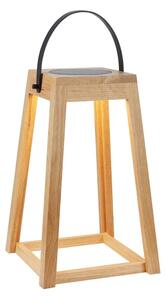 Hnedý vonkajší solárny LED lampáš na USB (výška 54 cm) Nordic – Markslöjd