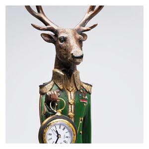 KARE DESIGN Stolové hodiny Gentleman Deer 72 × 14 × 12,5 cm