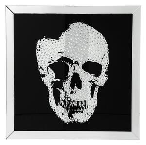 KARE DESIGN Obraz s rámom Mirror Skull 100 × 100 cm 100 × 100 × 4,5 cm