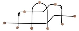 Čierny kovový nástenný vešiak 71 cm Maze – PT LIVING