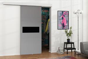 Posuvné interiérové dvere VIGRA 6 - 90 cm, čierne / antracitové