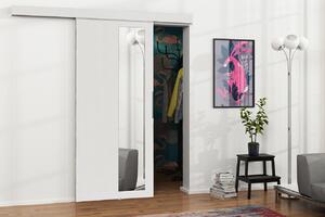 Posuvné interiérové dvere so zrkadlom VIGRA 5 - 80 cm, biele