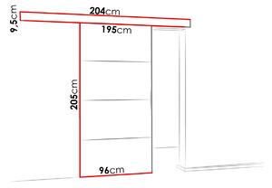 Posuvné interiérové dvere VIGRA 2 - 90 cm, biele