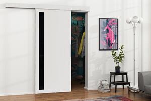 Posuvné interiérové dvere VIGRA 7 - 100 cm, čierne / biele