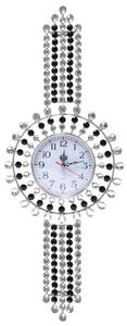 GT K70M2 Dizajnové nástenné hodiny s kryštálmi 80 x 30 cm