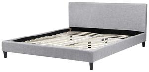 Panelová posteľ EU super king size 180x200 cm s roštom sivá čalúnená súčasný dizajn
