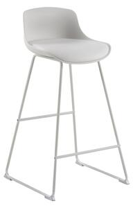 Biela barová stolička (výška sedadla 76 cm) Tina – Actona