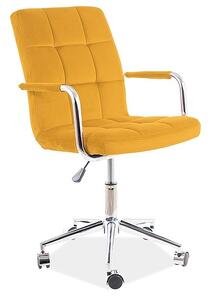 SIGNAL SIG Kancelárska stolička Q-022 velvet horčicová