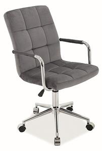 SIGNAL SIG Kancelárska stolička Q-022 velvet sivá